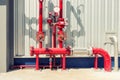 Industrial fire protection system,Industrial fire protection equipment. Royalty Free Stock Photo