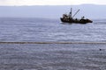 industrial fishing vessel in the pacific ocean chile Royalty Free Stock Photo