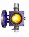 Industrial Flame Detector in Active Operation Royalty Free Stock Photo