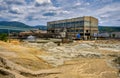 Industrial flotation building in copper mine in Bor, Serbia