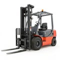 Amazing forklift isolated on white background Royalty Free Stock Photo