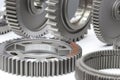 Industrial gear spare parts for heavy machine Royalty Free Stock Photo