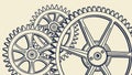 Industrial Gear System Assembly, vector design Generative AI Royalty Free Stock Photo
