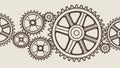 Industrial Gear System Pattern, Mechanical Engineering and Innovation, vector design Generative AI Royalty Free Stock Photo