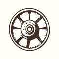 Industrial Gear Wheel - Vector Icon for Technology and Machinery Royalty Free Stock Photo