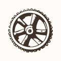 Industrial Gear Wheel - Vector Icon for Technology and Machinery Royalty Free Stock Photo