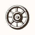 Industrial Gear Wheel - Vector Icon for Technology and Machinery Royalty Free Stock Photo