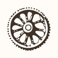 Industrial Gear Wheel - Vector Icon for Technology and Machinery Royalty Free Stock Photo