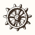 Industrial Gear Wheel - Vector Icon for Technology and Machinery Royalty Free Stock Photo