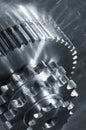 Industrial gears, conceptual idea Royalty Free Stock Photo