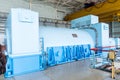 Industrial generator in the Nuclear Power Plant Royalty Free Stock Photo