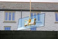 Industrial Glass Sheet being lifted