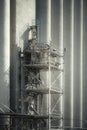 Industrial grain elevator structure Royalty Free Stock Photo