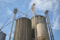 Industrial grain silos Royalty Free Stock Photo