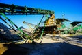 Industrial Gravel Quarry, sand quarry gravel machine Royalty Free Stock Photo