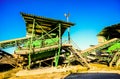 Industrial Gravel Quarry Royalty Free Stock Photo