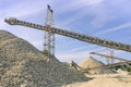 Industrial gravel Quarry and sand Stone refinery