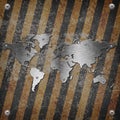 Industrial grungy steel plate Royalty Free Stock Photo