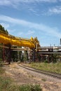 Industrial high pressure gas pipeline Royalty Free Stock Photo