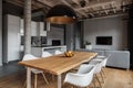 Industrial design in home interior