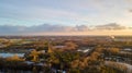 Industrial Horizon Beyond the Green Expanse