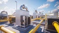 The industrial HVAC systems.AI generated image Royalty Free Stock Photo