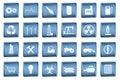 Industrial icons in vector format Royalty Free Stock Photo