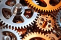 Industrial Innovation, Gears and Cogs Working in Unison