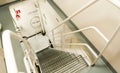 Industrial Interior - metal stairs Royalty Free Stock Photo