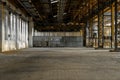 Industrial interior of an old factory Royalty Free Stock Photo