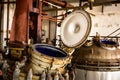 Industrial interior with storage tank Royalty Free Stock Photo