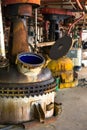 Industrial interior with storage tank Royalty Free Stock Photo