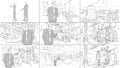 Industrial interiors storyboard