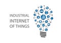 Industrial internet of things (industry 4. 0) illustration.