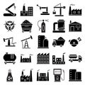 Industrial Isolated Vector Icons that can be easily modified or edit Royalty Free Stock Photo