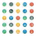 Industrial Isolated Vector Icons that can be easily modified or edit Royalty Free Stock Photo