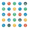 Industrial Isolated Vector Icons that can be easily modified or edit Royalty Free Stock Photo