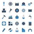 Industrial Isolated Vector Icons that can be easily modified or edit