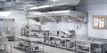 Industrial kitchen. Restaurant kitchen Royalty Free Stock Photo