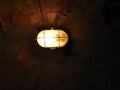 Industrial lamp in the bunker