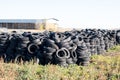 car tire dump. rubber tyres Royalty Free Stock Photo