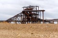 Industrial landscape with sand and gravel separator