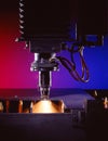 Industrial laser cutter Royalty Free Stock Photo