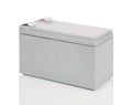 Industrial lead acid battery on white