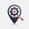 Industrial Location and Configuration Icon Royalty Free Stock Photo