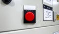Industrial Machine Emergency Shutdown Switch Royalty Free Stock Photo