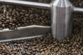 Industrial machine for roasting coffee beans Royalty Free Stock Photo