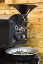 Industrial machine for roasting coffee beans Royalty Free Stock Photo
