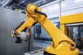 industrial machine robot, smart modern factory automation using advanced machines, industrial 4.0 manufacturing process Royalty Free Stock Photo