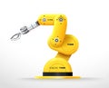 Industrial machine robotic hand arm machinery factory